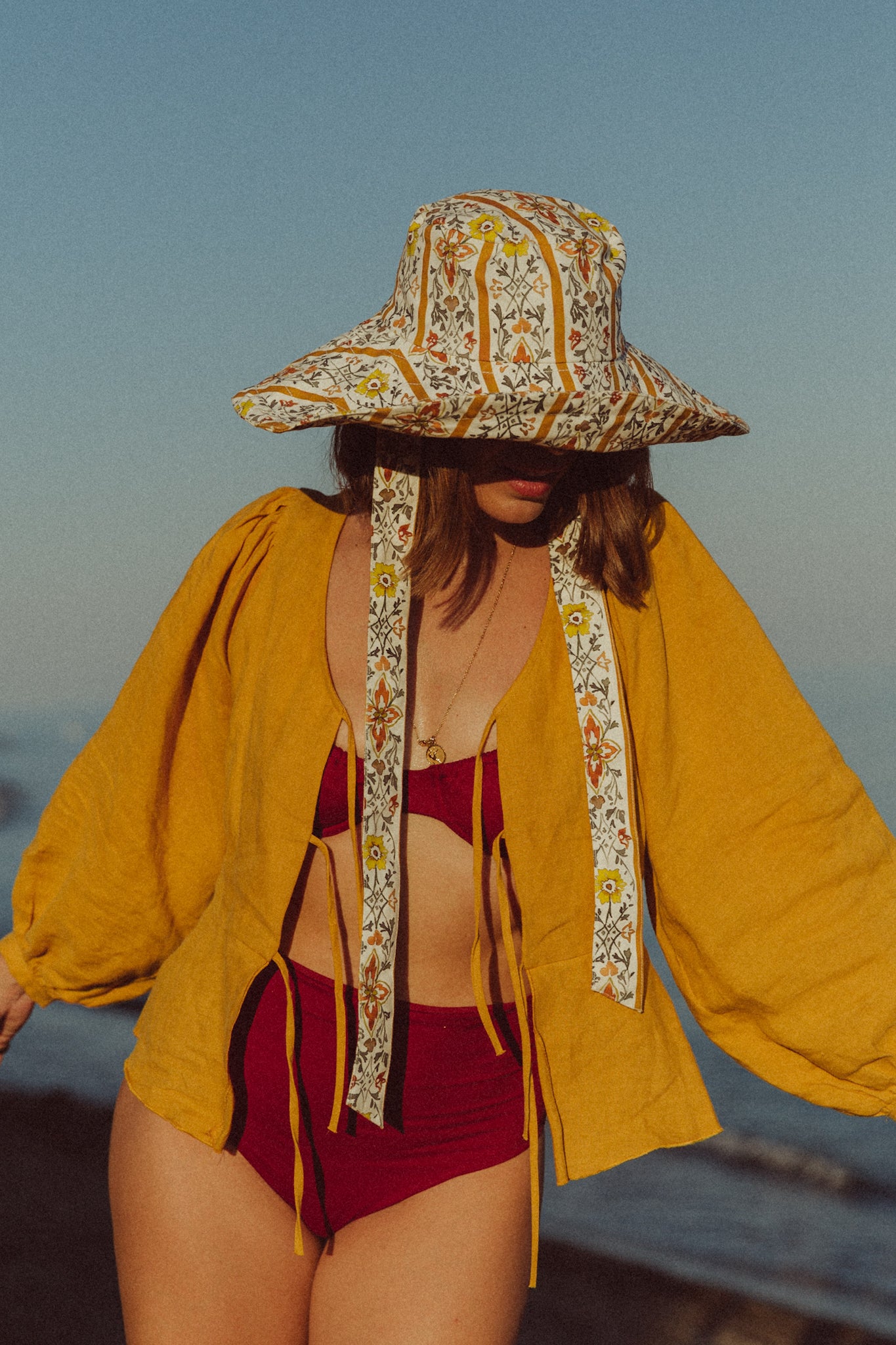 Sombrero Bucket Olivia - Amarillo - Mujer
