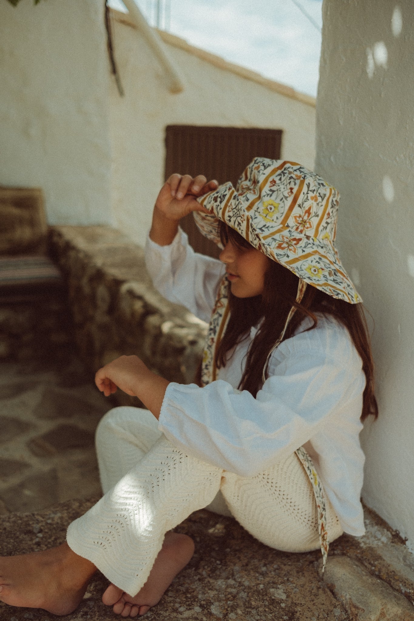 Sombrero Bucket Olivia - Amarillo - Niña