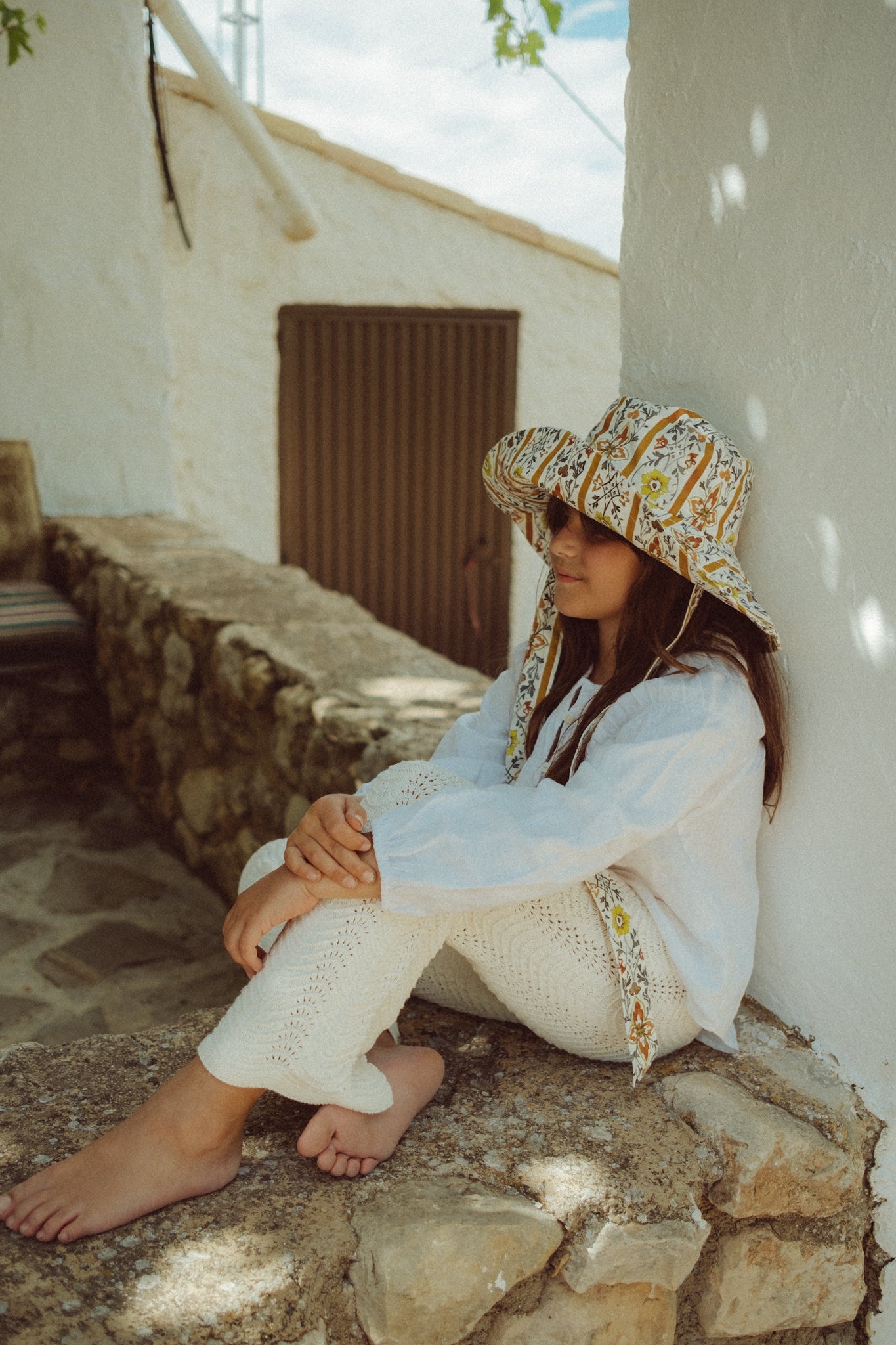 Sombrero Bucket Olivia - Amarillo - Niña