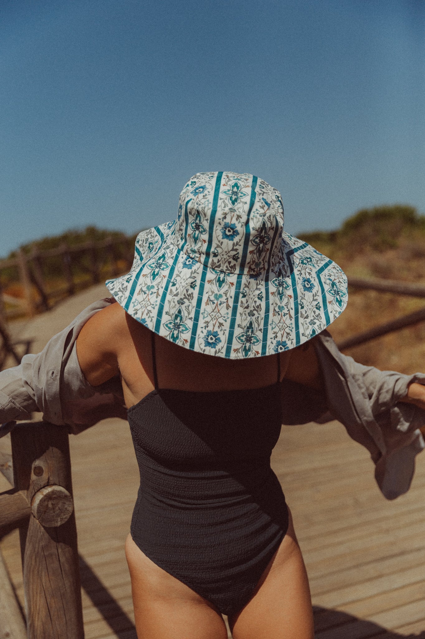 Sombrero Bucket Olivia - Azul - Mujer