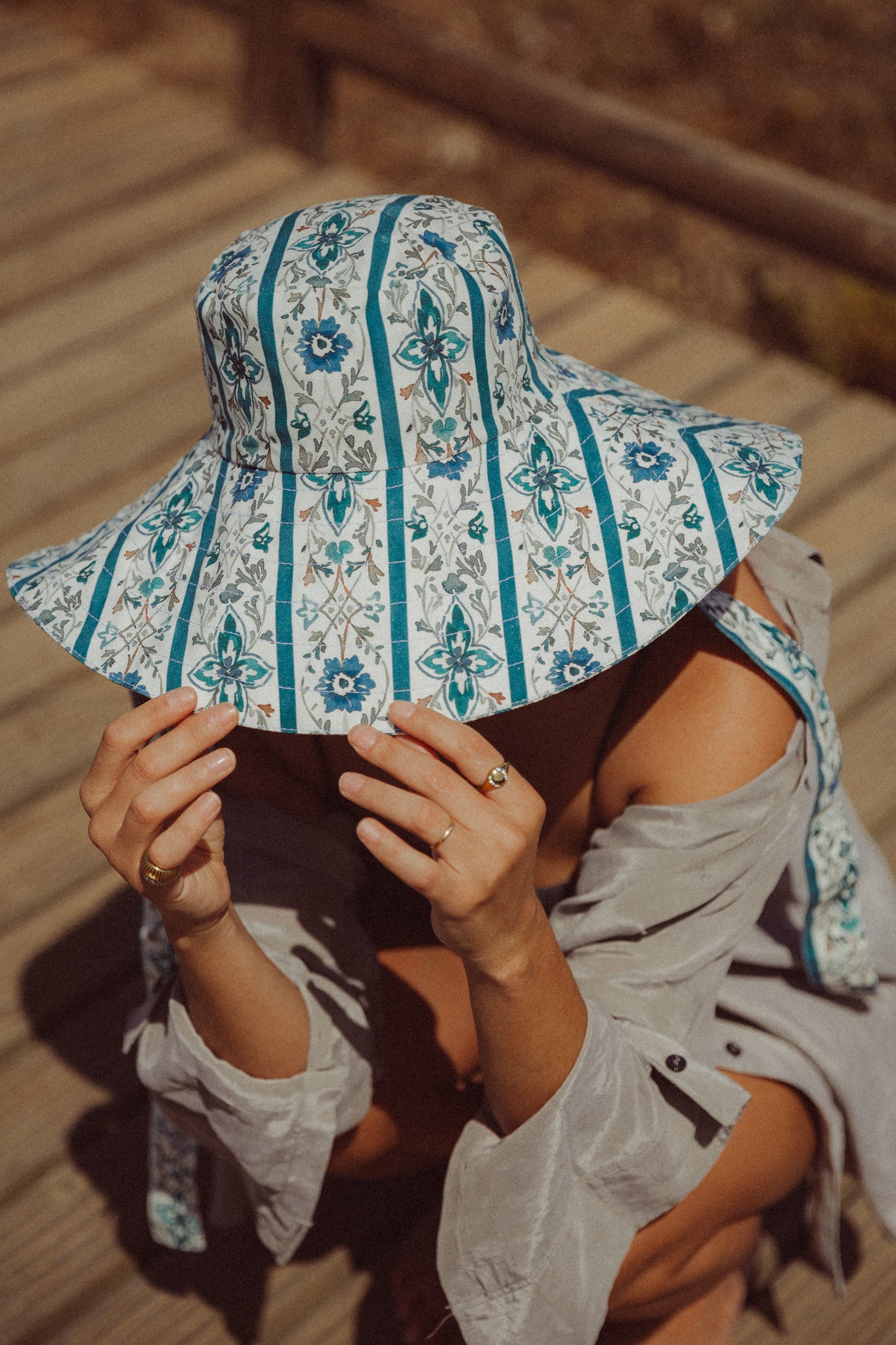 Sombrero Bucket Olivia - Azul - Mujer