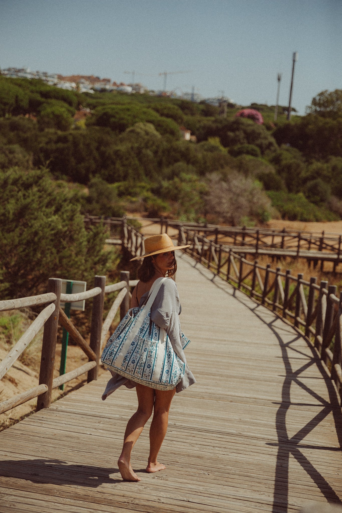 Bolsa de playa grande Santa Pola - Azul