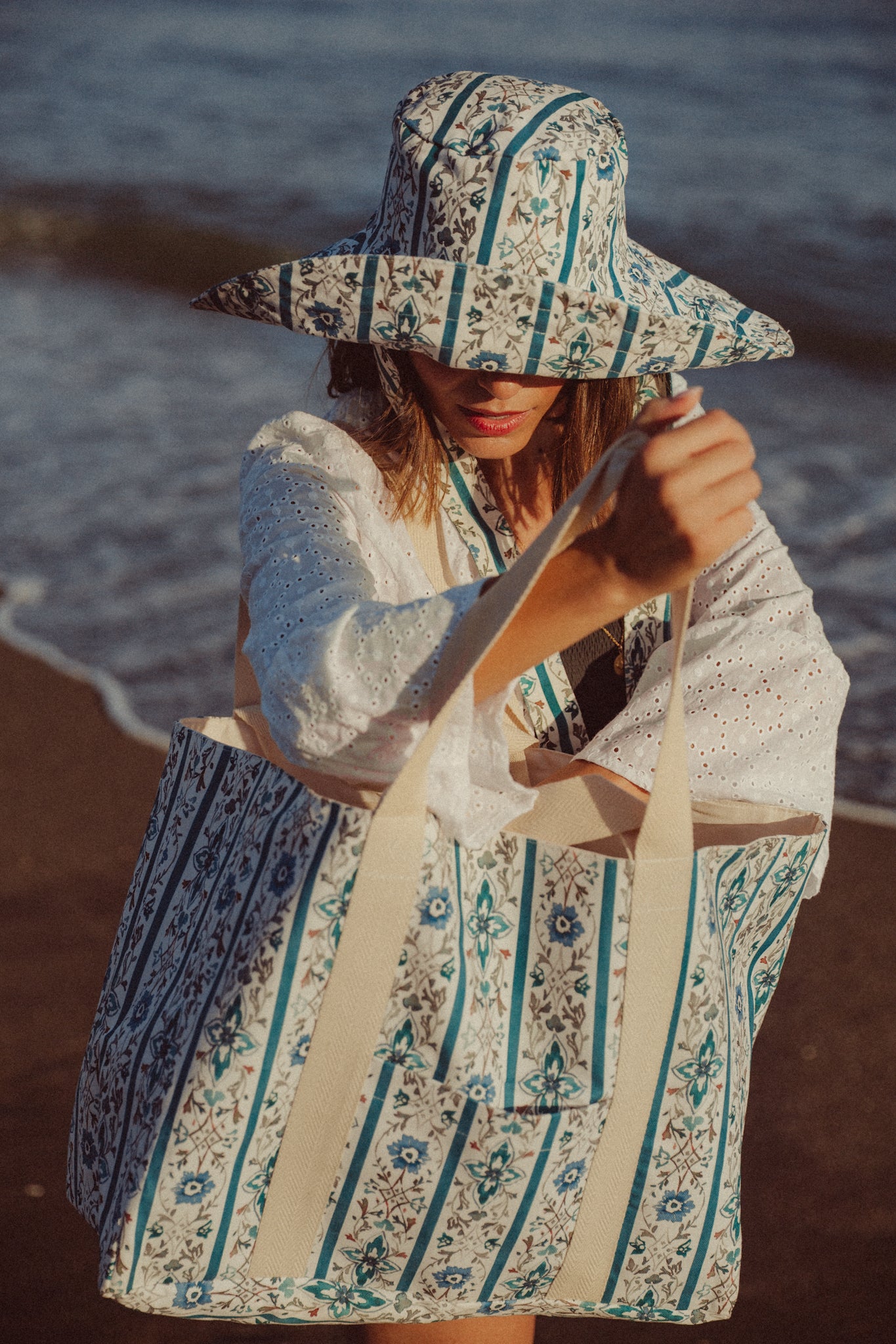 Sombrero Bucket Olivia - Azul - Mujer