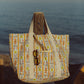 Bolsa de playa grande Santa Pola - Amarilla