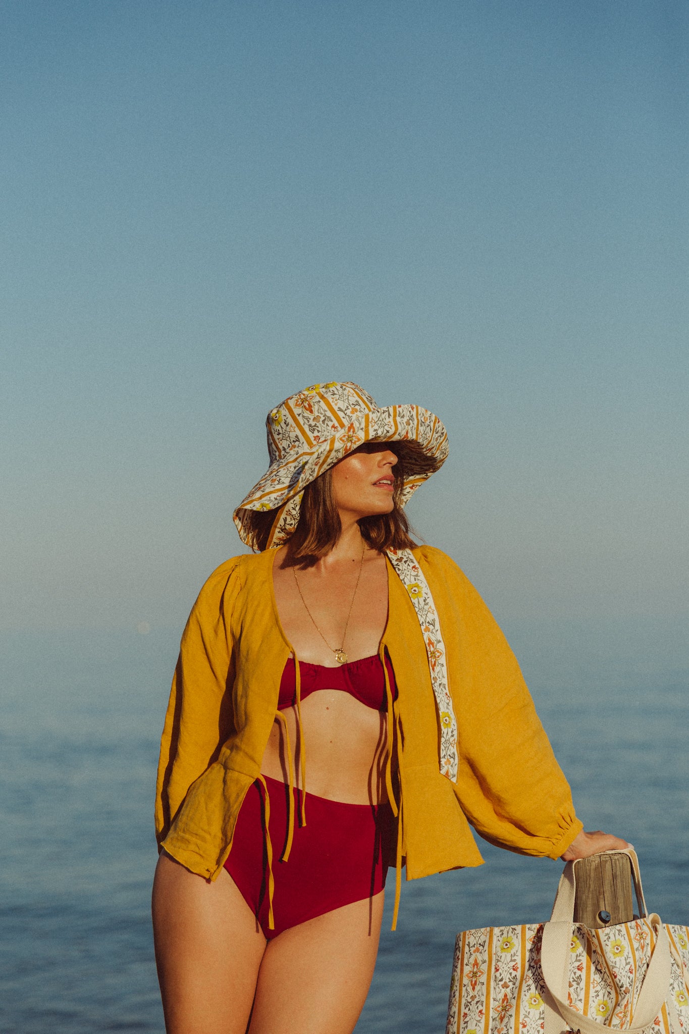 Sombrero Bucket Olivia - Amarillo - Mujer