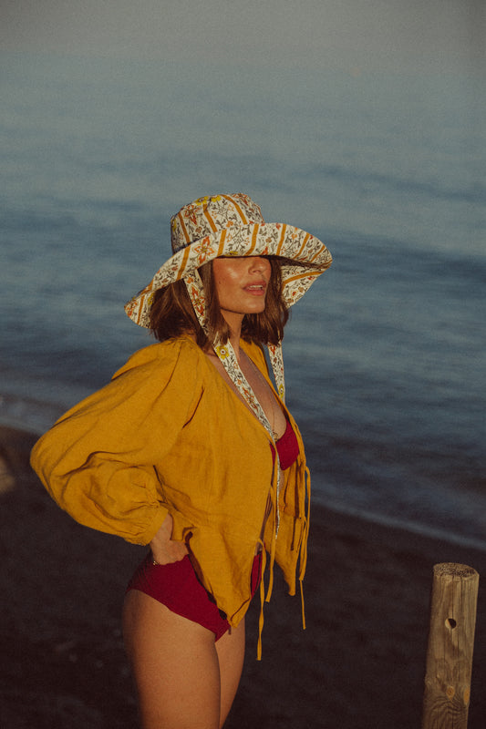 Sombrero Bucket Olivia - Amarillo - Mujer