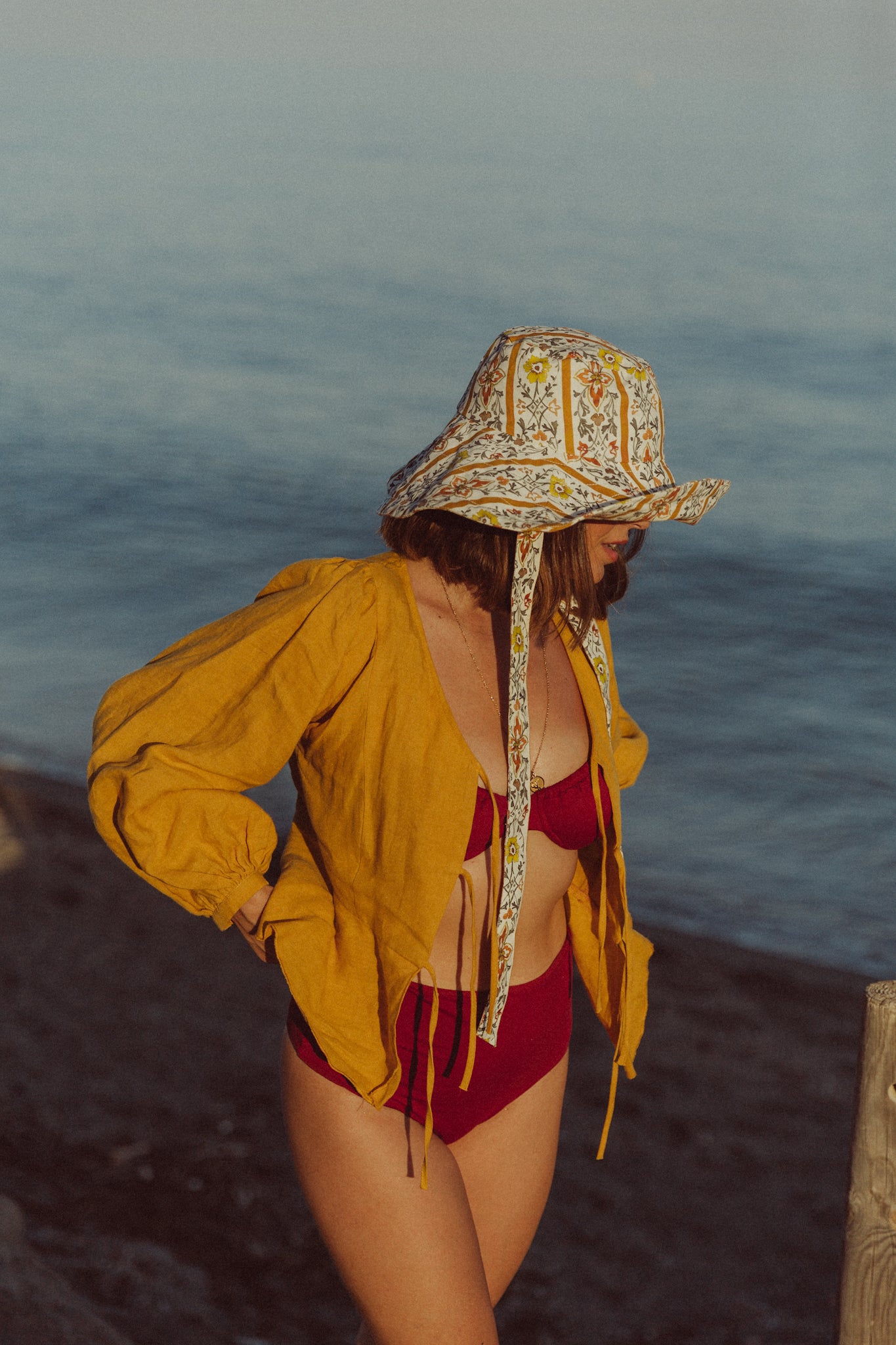 Sombrero Bucket Olivia - Amarillo - Mujer