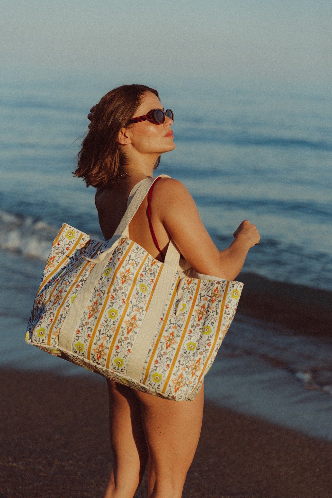 Bolsa de playa mediana San José - Amarilla