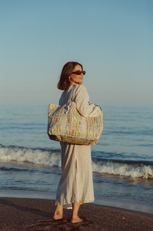 Bolsa de playa mediana San José - Amarilla