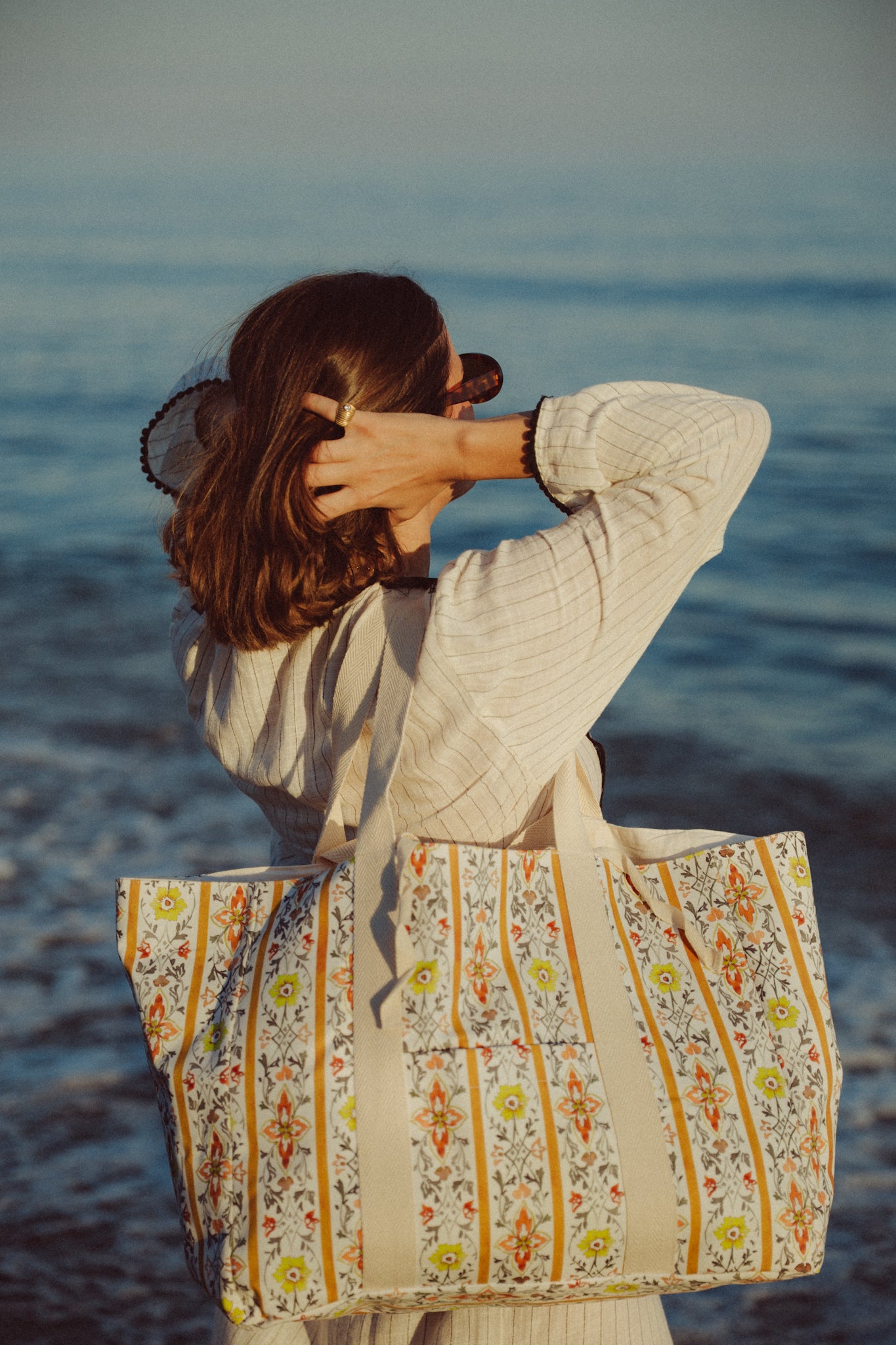 Bolsa de playa mediana San José - Amarilla