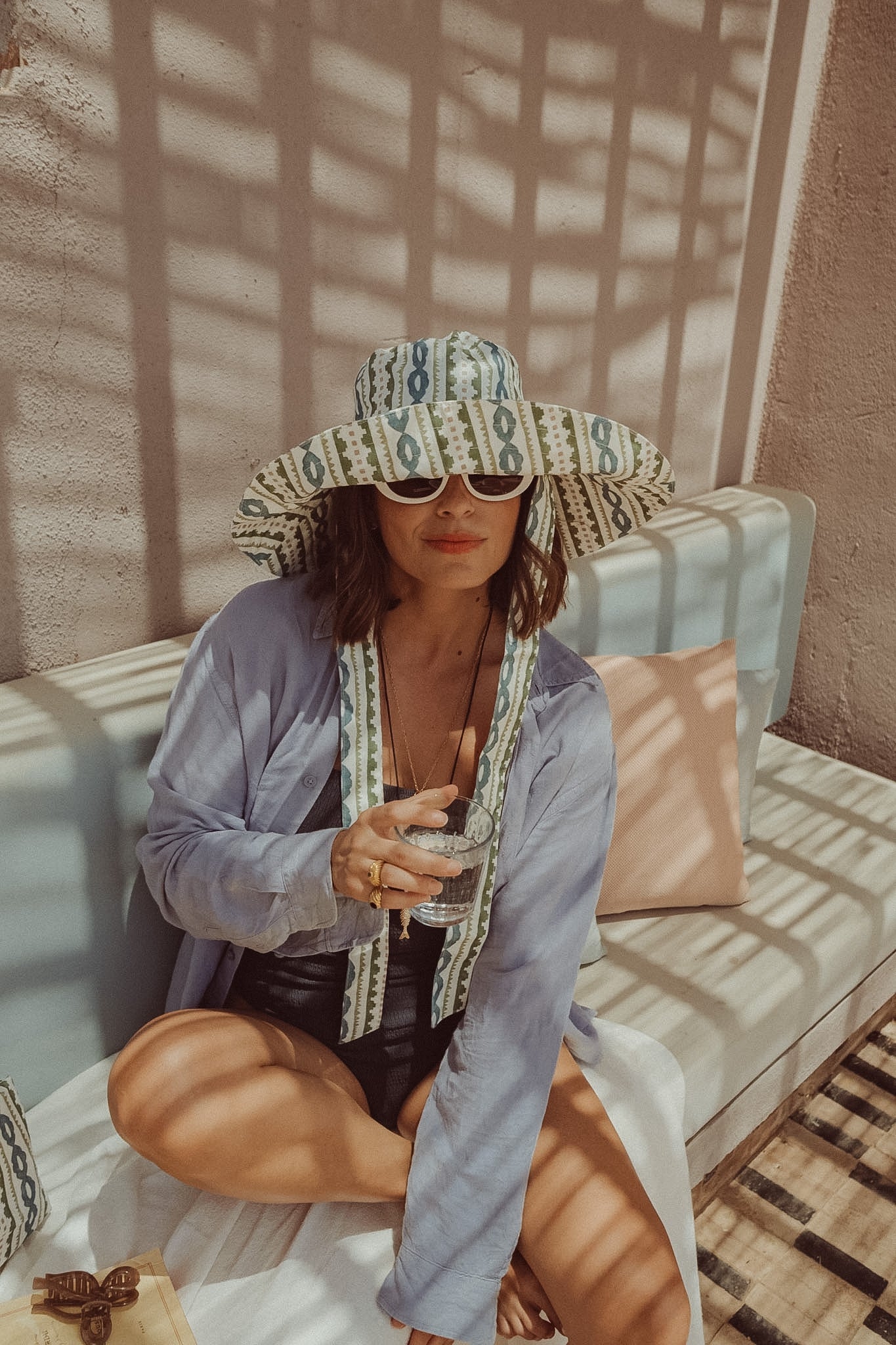 Sombrero Bucket Olivia - M · Verde