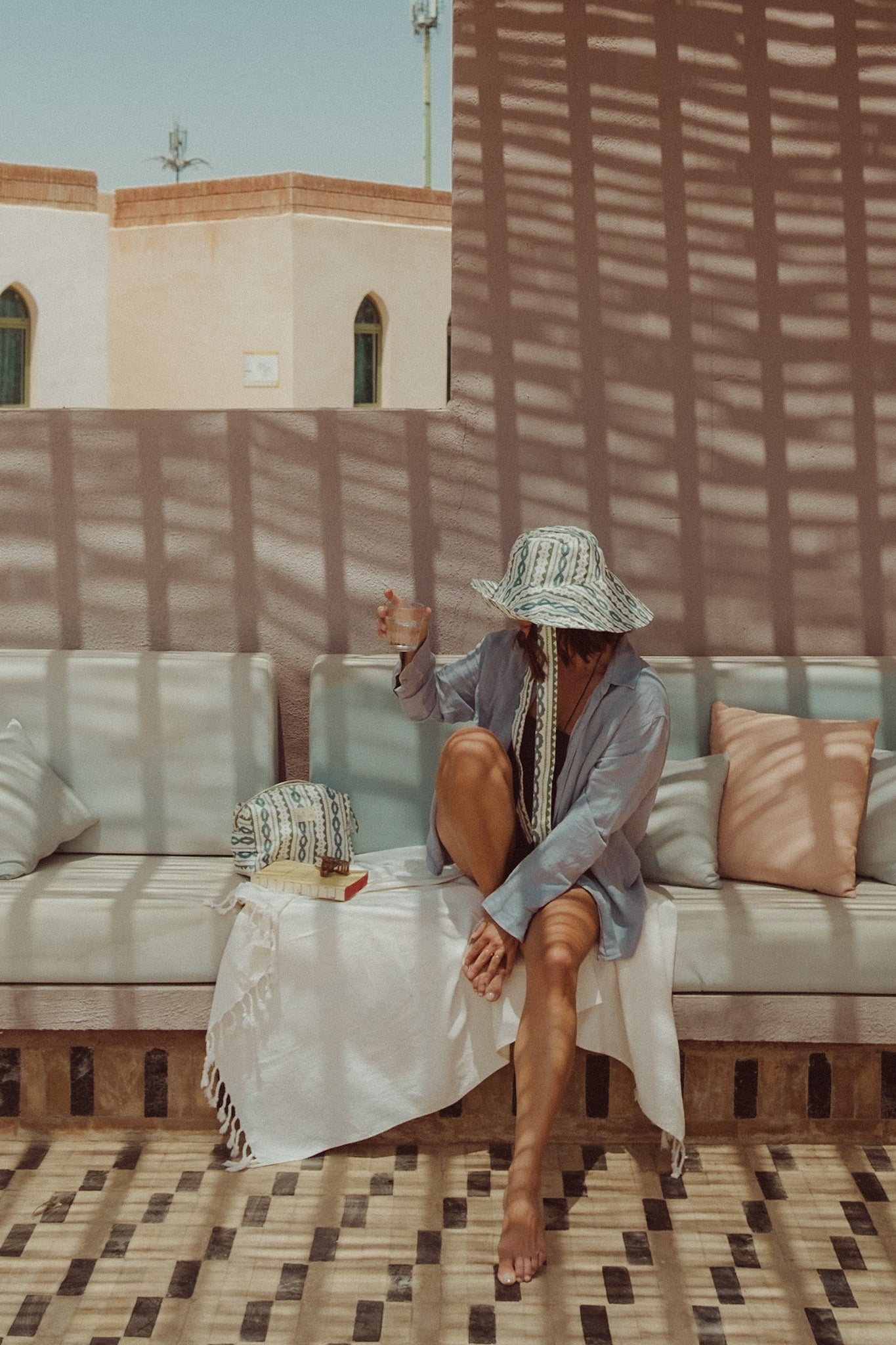 Sombrero Bucket Olivia - M · Verde