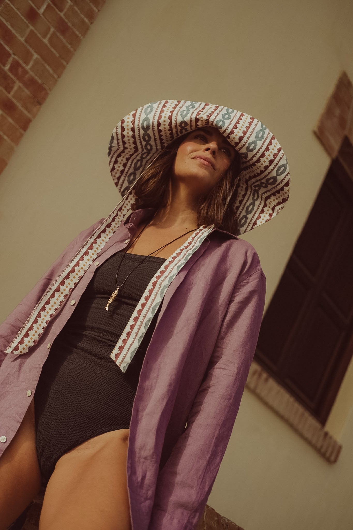 Sombrero Bucket Olivia - S · Burdeos