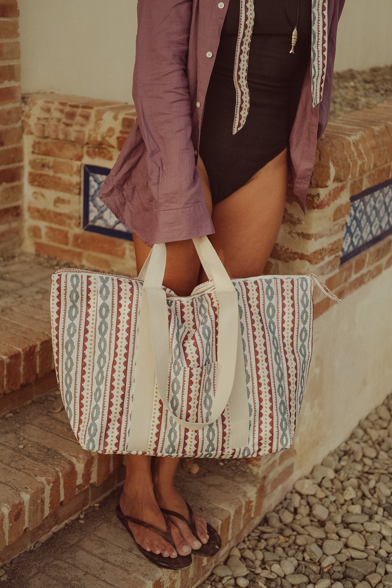 Tula Tote Santa Pola — Mediana · Burdeos