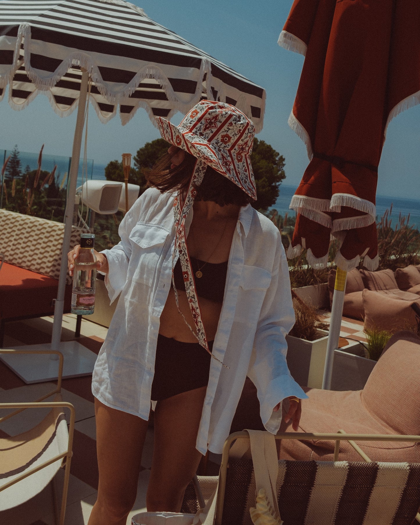 Sombrero Bucket Olivia - Rojo - Mujer