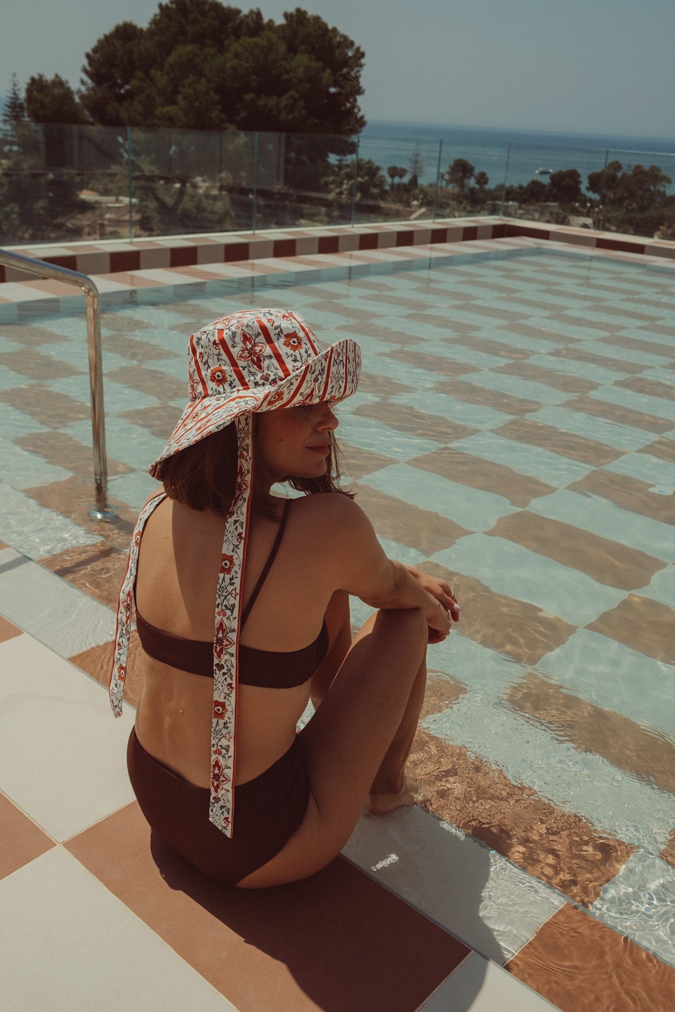 Sombrero Bucket Olivia - Rojo - Mujer