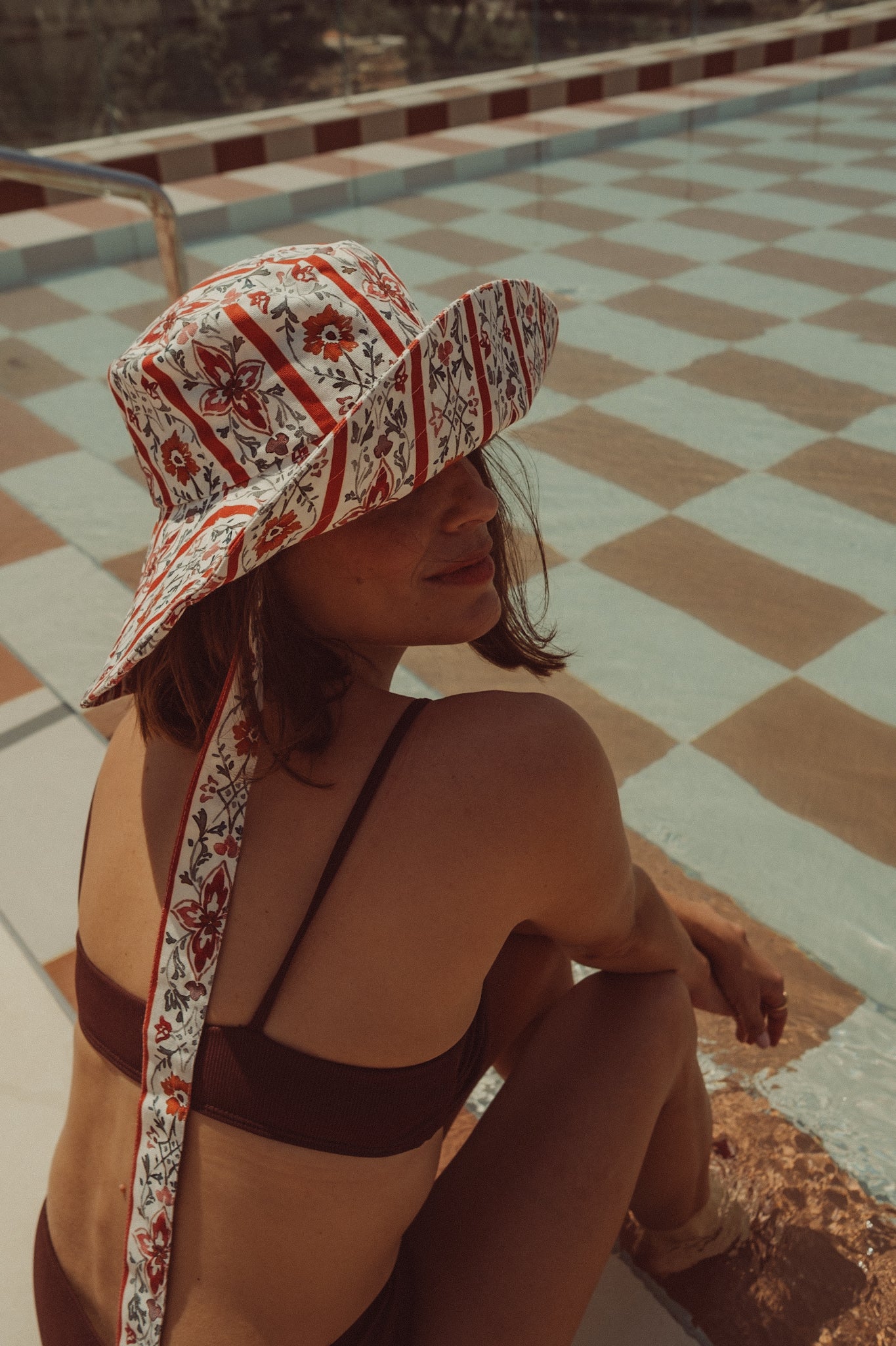 Sombrero Bucket Olivia - Rojo - Mujer