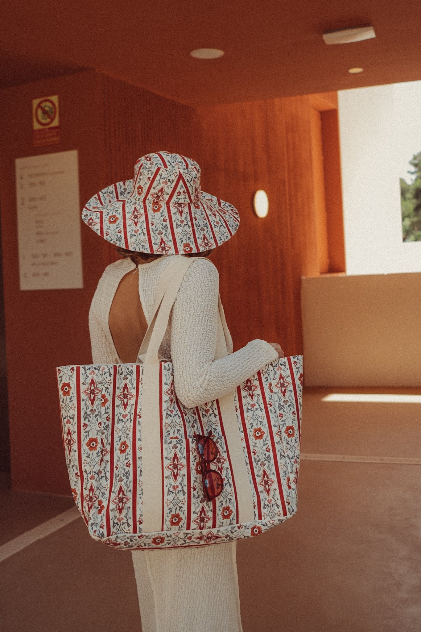 Sombrero Bucket Olivia - Rojo - Mujer